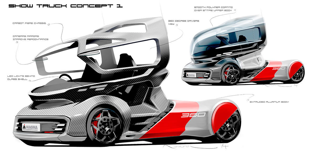 Lightweight Styling Study with aerodynamic Shape